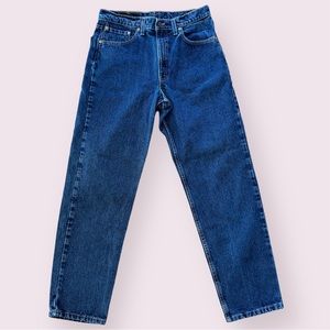 Vintage Levi’s 550 33x32 (Tag 34x32) Relaxed Fit Tapered Jeans 90s 1998 USA MINT